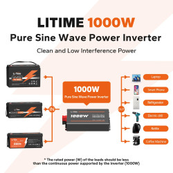 Przetwornica napięcia 12 VDC/230VAC Litime 1000W Sinus
