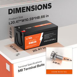 Akumulator Litime 12V 300Ah Basic L12V300-200-BASIC-4-A200