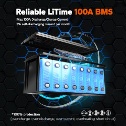 LiTime 24V 100Ah LiFePO4 – Bateria Litowa Do Silników Zaburtowych i Off-Grid