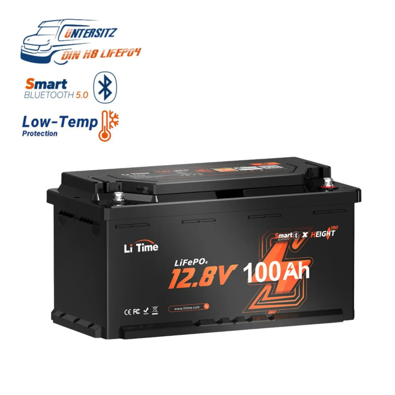 Akumulator 12V 100Ah Bluetooth H190 L12V100-100-H190-BT-4-AC150