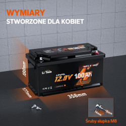Akumulator 12V 100Ah Bluetooth H190 L12V100-100-H190-BT-4-AC150