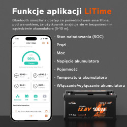 Akumulator 12V 100Ah Bluetooth H190 L12V100-100-H190-BT-4-AC150