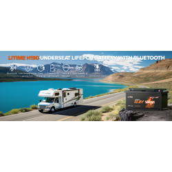 Akumulator LiTime 12V 100Ah H190 Bluetooth L12V100-100-H190-BT-4-AC150