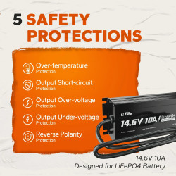 Ładowarka 12V (14.6V) 10A Litime L12V10A-WP-Y-DE Wodoodporna