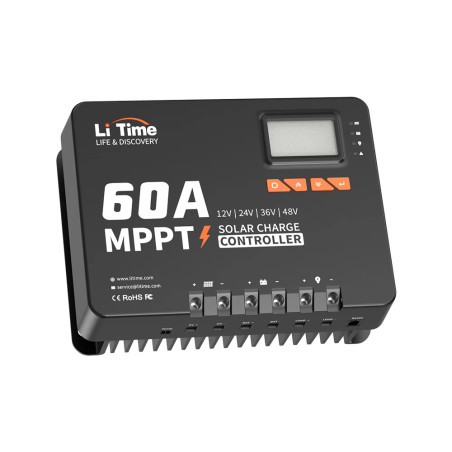 Regulator Solarny MPPT LiTime 60A 12V/24V - Wydajność i Niezawodność