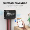 Regulator solarny PWM 20A 12V/24V automatyczny z modułem BlueTooth IP68