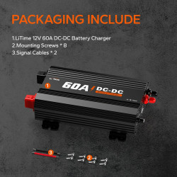 Ładowarka akumulatorów LiTime 12V 60A DC do DC L12V60A-DC-E